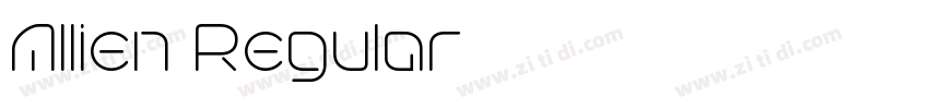 Allien Regular字体转换 Allien Regular字体转换